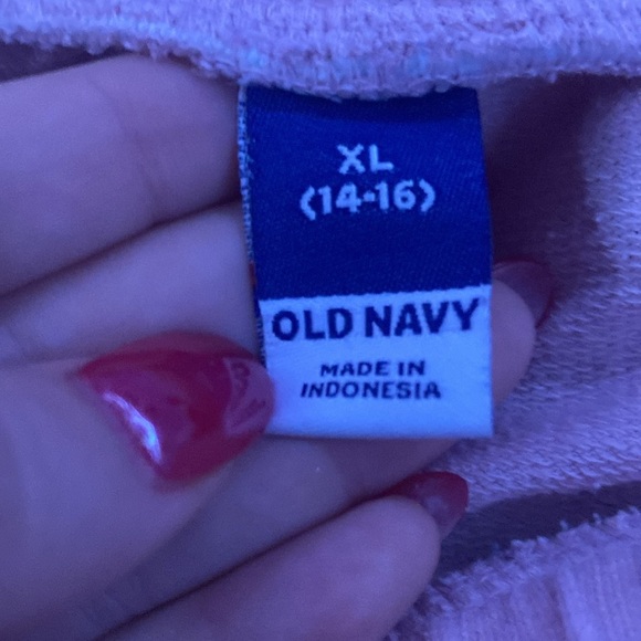 Pink and white shorts from old navy size size xl youth 14-16 - Picture 2 of 3